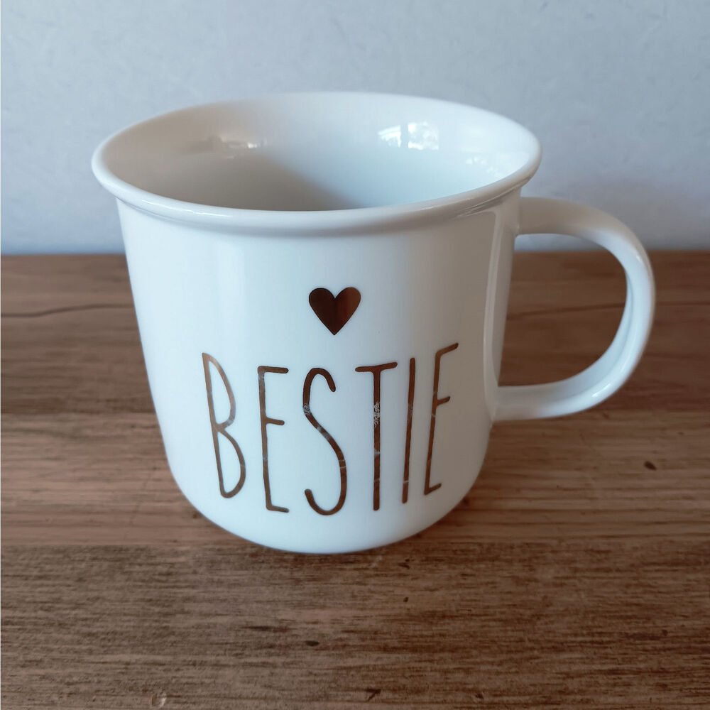 BESTIE Gold Heart Coffee Mug